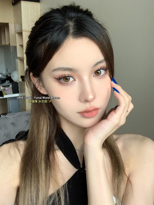 【白狮超推荐！】韩国正版idol旗下 ·水光棕｜玻璃珠系列｜年抛｜14.0mm超小直径 商品图9