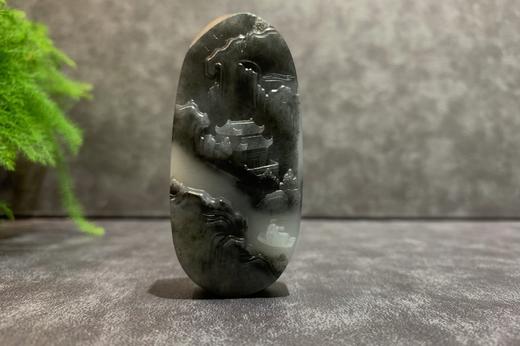 【御珠宫坊·传承系列】青花子料山水牌 商品图1