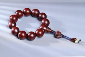 XYZT0234°多星小叶紫檀（搭吉祥长寿蛇）20mmx11粒