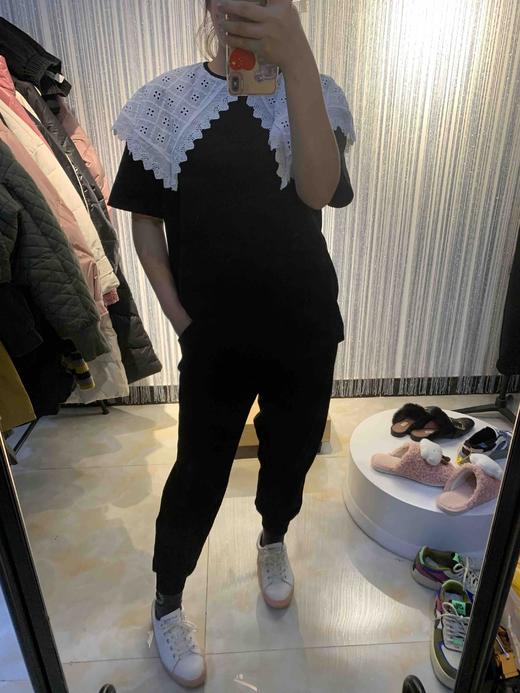 胖胖堂2021新品纯棉休闲显瘦套装4945 商品图0