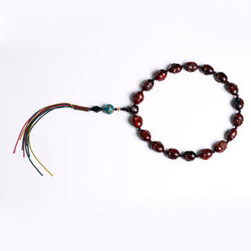 DQ0200°十八罗汉印度小叶紫檀+非遗大漆珠