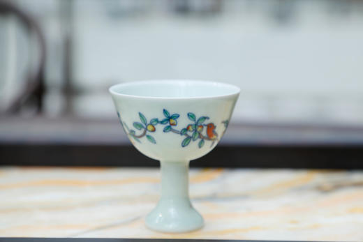 成化斗彩花鸟高足杯 商品图4