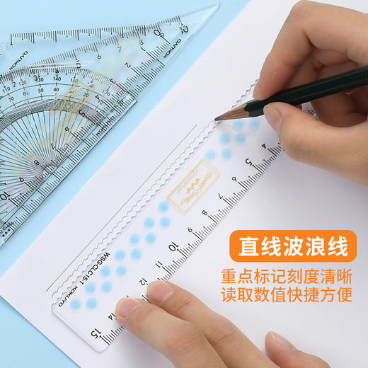 国誉淡彩曲奇亚克力尺子套装 商品图2