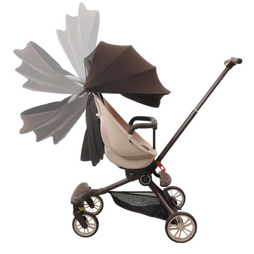 宝宝好v18折叠可坐可躺双向推车 HY 商品图2