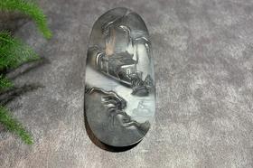 【御珠宫坊·传承系列】青花子料山水牌