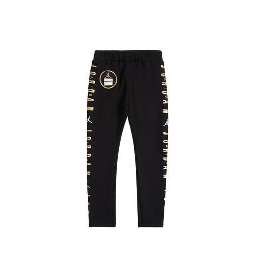 AIR JORDAN乔丹AJ童装冬女童加绒保暖针织运动打底裤JD2142045 商品图1