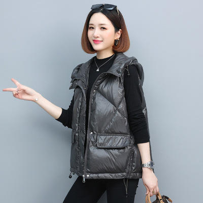 WZNH- WL65019 马甲女冬装短款韩版马夹女2021新款冬季背心马夹羽绒棉服外套潮 商品图1