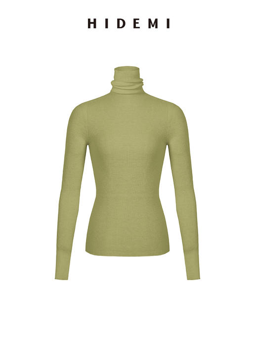 HIDEMI 美利奴超细羊毛无缝一体式云朵高领打底上衣 商品图9