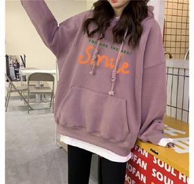 国潮牌ins美式卫衣女宽松oversize设计感小众chic秋冬季加绒外套