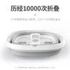 【把脚泡在温泉里！恒温足浴盆】红光暖足，泡走疲惫，如泉水拍打足部，一键启动长辈不烦！可折叠泡脚桶，家用电动按摩加热泡脚盆洗脚盆 商品缩略图3