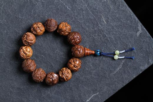 DQ0225°精品海黄·手雕十二生肖2.0cm*12粒 商品图1