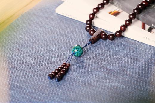 DQ0033°富足圆满金星小叶紫檀手持/挂件12mmx36粒 商品图3