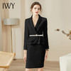 IWY/时尚黑色西装半裙女名媛气质小香风售楼部工作服秋季长袖商务正装CS936黑色 商品缩略图0