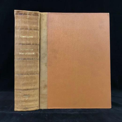 约19世纪后期 堂吉诃德 多雷百余幅经典版画插图 漆布精装大16开 商品图0