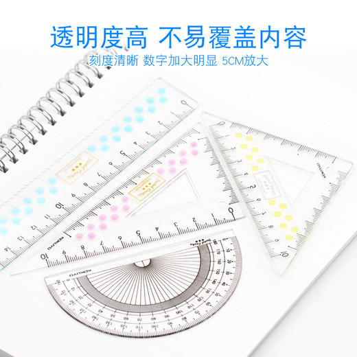 国誉淡彩曲奇亚克力尺子套装 商品图1