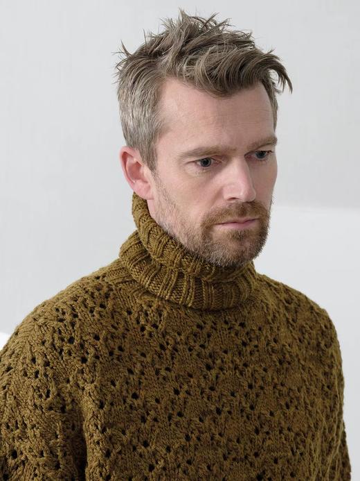 high-neck lacy sweater 商品图3