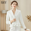IWY白色职业西装套装秋季长袖时尚气质上班面试办公名媛高端正装cp936 商品缩略图0