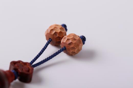 XYZT0214°野生林高密小叶紫檀老料（火焰纹）18mmx13粒 商品图3