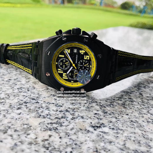 （皮带款）台湾厂NEW厂出品 爱彼Audemars Piguet 皇家橡树离岸型 大黄蜂限量版  多功能机械腕表 尺寸42MM13MM 搭配复刻原装3️⃣1️⃣2️⃣6️⃣全自动机械机芯 商品图1