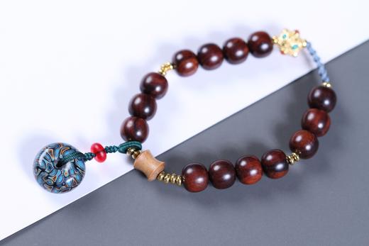 DQ0236°海南黄花梨+非遗大漆0.8*0.9*14粒 商品图1