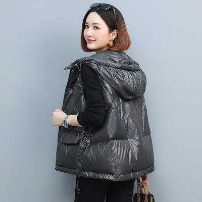 WZNH- WL65019 马甲女冬装短款韩版马夹女2021新款冬季背心马夹羽绒棉服外套潮 商品图2