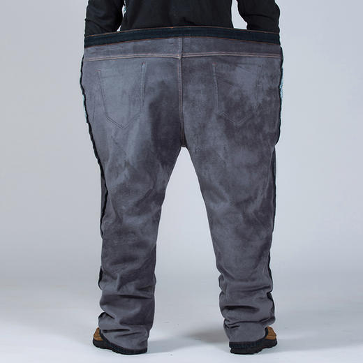 【新款DMR】大依优型冬季大码男装加绒牛仔裤男牛仔裤加肥加大肥佬长裤 商品图4