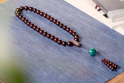 DQ0033°富足圆满金星小叶紫檀手持/挂件12mmx36粒 商品图4