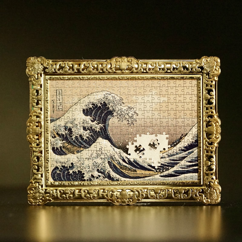 浮世绘《神奈川冲浪里》纪念币 世界名画拼图系列第2枚！
