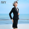 IWY/黑色千鸟格长袖时尚同情西服套装套裙CS476 商品缩略图3