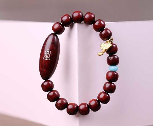 XYZT0317°印度小叶紫檀0.8*0.9cm*17粒 商品图4