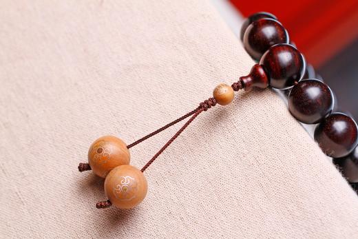 XYZT0085°四合如意 老山檀嵌丝&多星紫檀2.0cmx21粒 商品图3