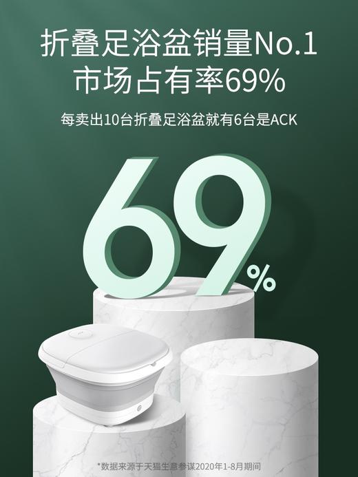 ACK艾斯凯可折叠泡脚桶（旗舰款）电动按摩全自动加热恒温桶足浴盆洗脚神器 商品图2