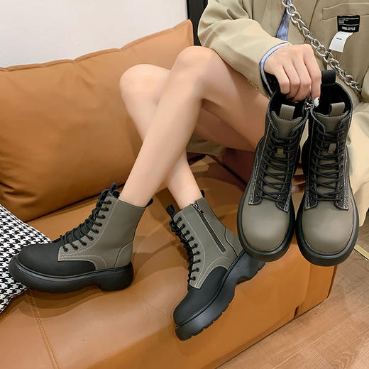 马丁靴 | 2021年新款秋季女英伦风女靴 商品图0