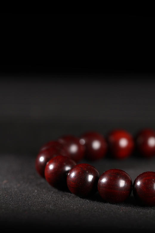 DQ0098°16mm紫檀（龙头三通+大漆葫芦）21粒 商品图3