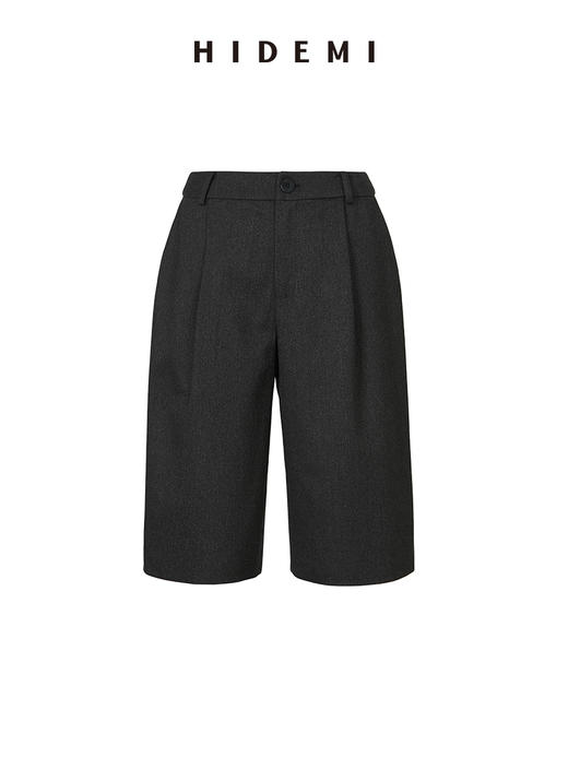 HIDEMI 深灰色西裤式短裤 商品图0