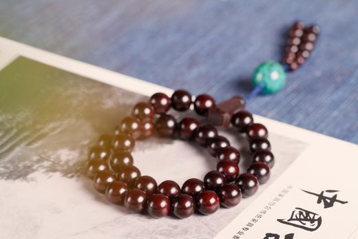 DQ0033°富足圆满金星小叶紫檀手持/挂件12mmx36粒 商品图1