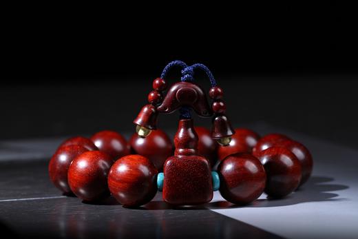 XYZT0222°满星紫檀/招财报喜鸟/幸运铃铛18mmx12粒 商品图2