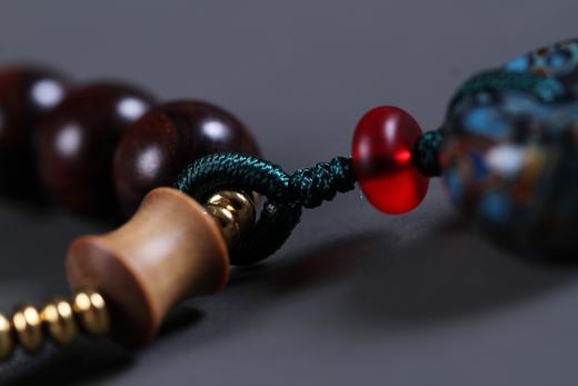 DQ0236°海南黄花梨+非遗大漆0.8*0.9*14粒 商品图4