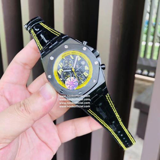 （皮带款）台湾厂NEW厂出品 爱彼Audemars Piguet 皇家橡树离岸型 大黄蜂限量版  多功能机械腕表 尺寸42MM13MM 搭配复刻原装3️⃣1️⃣2️⃣6️⃣全自动机械机芯 商品图8