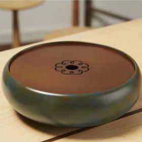 铜话通圆 壶承 绿色 茶道 茶具礼品 赠品 拜访礼 伴手礼