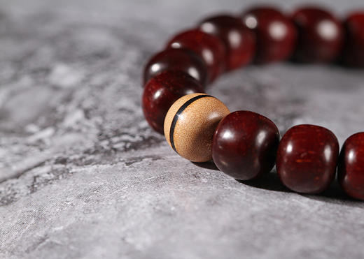 DQ0107°印度小叶紫檀9mmx10mmx18粒 商品图4