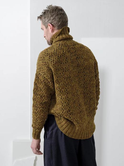 high-neck lacy sweater 商品图4