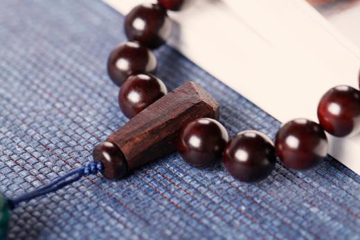 DQ0033°富足圆满金星小叶紫檀手持/挂件12mmx36粒 商品图2