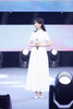 【明星同款】荷言HEYEN 凝眸似水 白色真丝冠乐绉礼服裙莲花手绣腰封 商品缩略图2