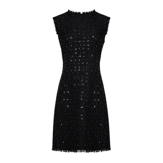 VIMAGE纬漫纪冬季新款优雅气质收腰钉珠礼服裙长裙连衣裙5V1607237 商品图3