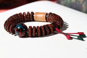 DQ0055°小叶紫檀锤纹（搭老山）5x12mmx29粒