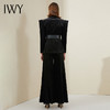IWY/时尚高端黑色阔腿裤职业西装套装女秋冬商务总裁宴会正装工作服OL213199C1+P2 商品缩略图3