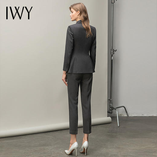 IWY/高端灰色西装套装女气质售楼部秋冬上班工作服置业顾问女装职业装CP11117 商品图3