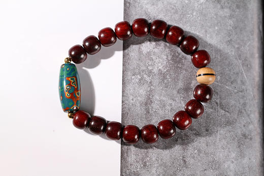 DQ0107°印度小叶紫檀9mmx10mmx18粒 商品图0