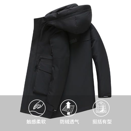 【新款DX】大依优型冬季新款加肥加大羽绒服白鸭绒中长款外套休闲胖子大码男休闲宽松 商品图2